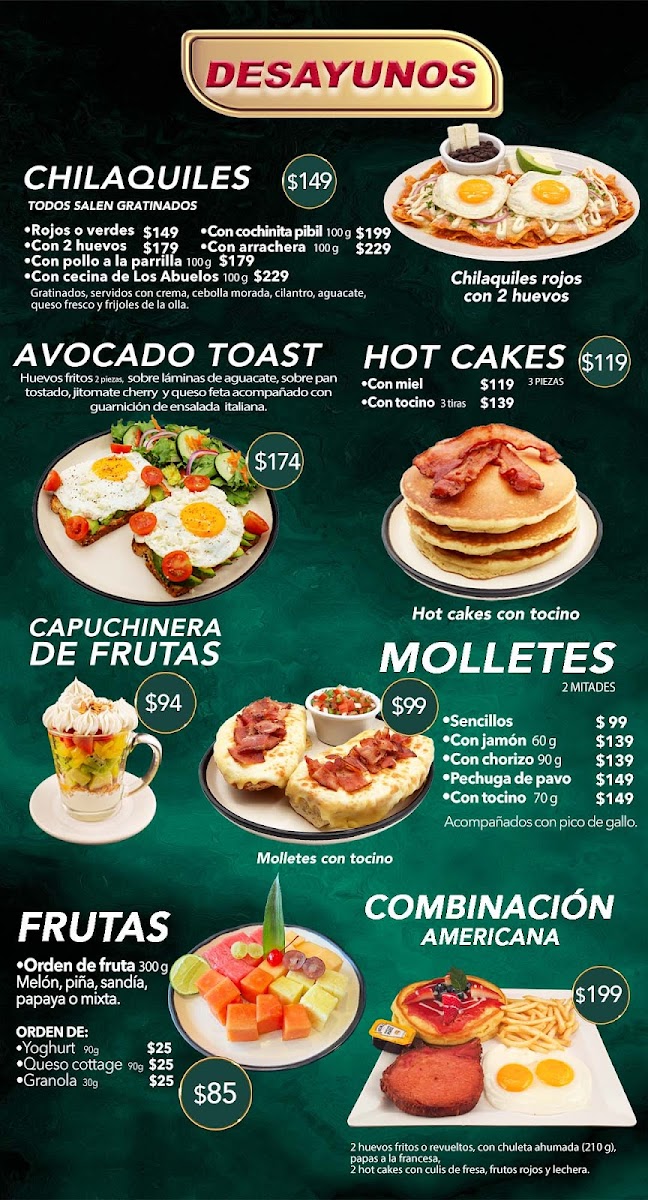 La Casa De Los Abuelos Menu - Image 2