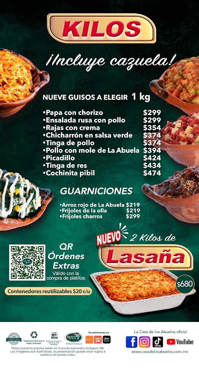 La Casa De Los Abuelos Menu - Image 3
